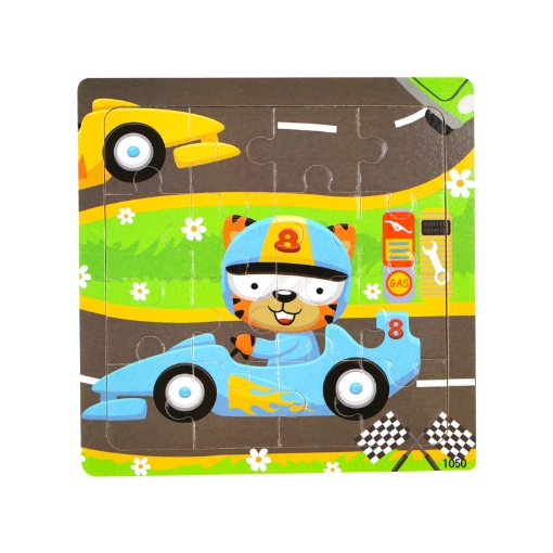 Picture of Wooden puzzle pieces children's puzzle pieces Wooden Animal Kindergarten Early Education