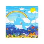 Picture of Wooden puzzle pieces children's puzzle pieces Wooden Animal Kindergarten Early Education