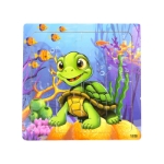 Picture of Wooden puzzle pieces children's puzzle pieces Wooden Animal Kindergarten Early Education