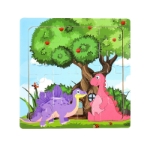 Picture of Wooden puzzle pieces children's puzzle pieces Wooden Animal Kindergarten Early Education