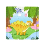 Picture of Wooden puzzle pieces children's puzzle pieces Wooden Animal Kindergarten Early Education