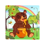 Picture of Wooden puzzle pieces children's puzzle pieces Wooden Animal Kindergarten Early Education