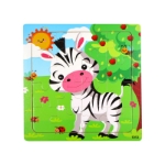 Picture of Wooden puzzle pieces children's puzzle pieces Wooden Animal Kindergarten Early Education