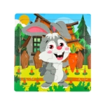 Picture of Wooden puzzle pieces children's puzzle pieces Wooden Animal Kindergarten Early Education