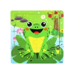 Picture of Wooden puzzle pieces children's puzzle pieces Wooden Animal Kindergarten Early Education