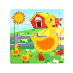 Picture of Wooden puzzle pieces children's puzzle pieces Wooden Animal Kindergarten Early Education