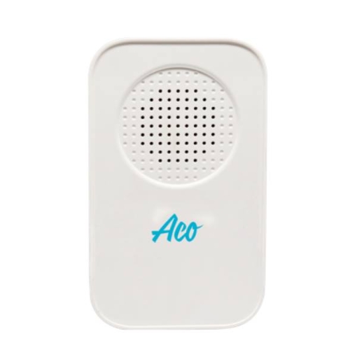 Picture of ACO WIRELESS RECTANGLE PLUG-IN DOORBELL WITH KINETIC BELL PUSH