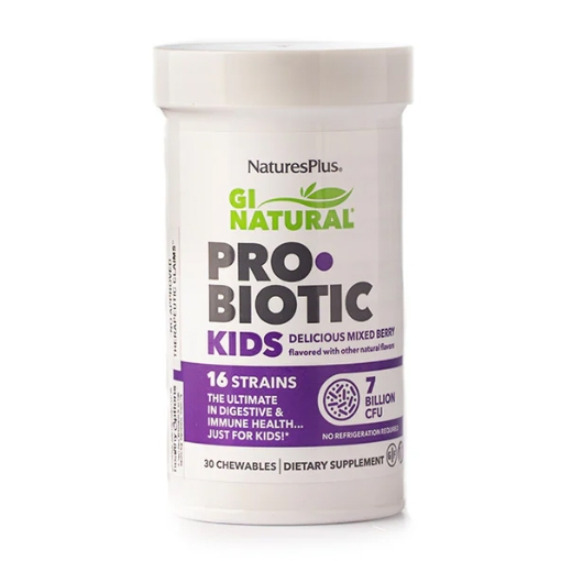 Picture of Nature's Plus GI Natural Probiotic Kids 7 Billion CFU 30 Chews