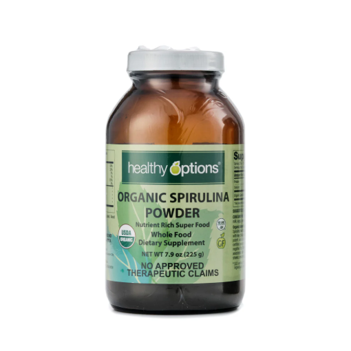 Picture of Healthy Options Organic Spirulina Powder 225 Grams