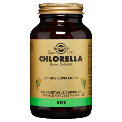 Picture of Solgar Chlorella 520mg 100 Vegetable Capsules