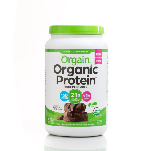 Picture of Rated 5.0 out of 5 stars5.0Click to scroll to reviews Orgain Plant-Based Organic Protein Powder Creamy Chocolate Fudge 920g