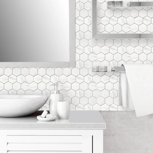Picture of HOMER SA TILE 29.2X25.4X0.33CM HONEYCOMB WHITE