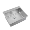 Picture of Axis Single Bowl Nano Kitchen Sink With Drainer, AXS1554620SNC