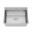 Picture of Axis Single Bowl Nano Kitchen Sink With Drainer, AXS1554620SNC