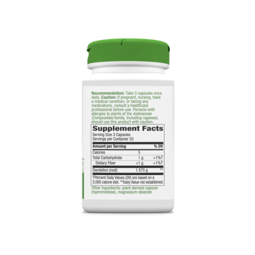Picture of Nature's Way Dandelion Root 100 Vegan Capsules