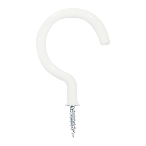 Picture of MILLER CUP HOOK PVC COATED 1INCHES 20-PC WHITE